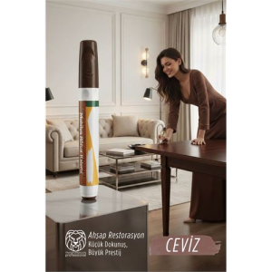 Ceviz Renk Mobilya Rötüş Kalemi – Ahşap Çizik Giderici & Restorasyon Kalemi (Ceviz/Walnut)
