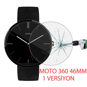 Motorola Moto 360 46mm 1versiyon Kırılmaz Cam Ekran Koruyucu-(5775)
