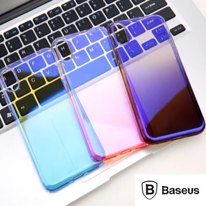 Baseus İPhone Xs Max Glow Case Şeffaf Silikon Kılıf-(5775)
