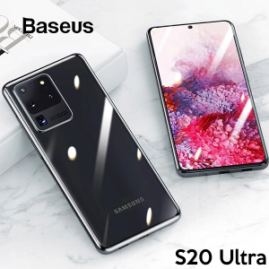 Baseus Simple Case Samsung Galaxy S20Ultra Şeffaf Silikon Kılıf-(5775)