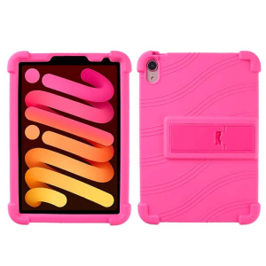 Ally iPad Mini 6 (2021) ve Mini 7 (2024) Kılıf Standlı Silikon Tablet Kılıfı-(5775)