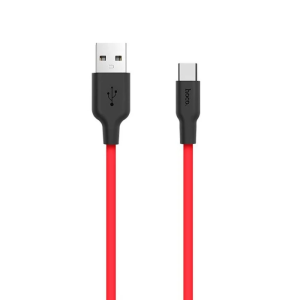 HOCO X21 USB to Type-C 3A Silikon Hızlı Şarj ve Data Kablosu-(5775)