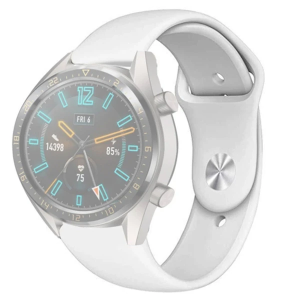 22MM Silikon Kayış Kordon Gear S3 Watch 4 -GT2 GT2E 46MM KayışKordon Watch Active 2 22MM-(5775)