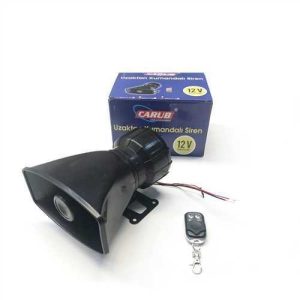 Siren 12V Kumandali 7 Ses Fonksiyonlu