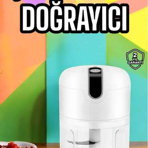 Şarjlı Portatif Doğrayıcı Mini Pratik Rondo El Doğrayıcı Üç Bıçaklı Çelik Bıçaklı