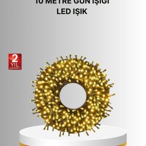 Uzun Ömürlü LED Teknolojili 10 Metre Şık Işıklı Süsleme Seti