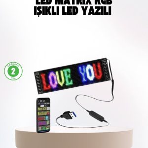 Şık ve Fonksiyonel RGB LED Panel Canlı Renk Yansımalı Işık Sistemi