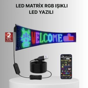Gece Kullanıma Uygun  Pixel RGB LED Panel Estetik Atmosfer Işığı