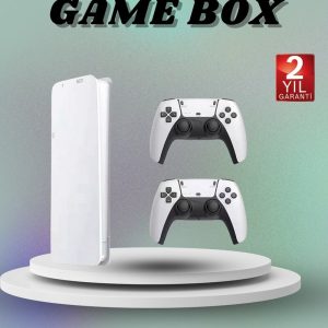 Game Box 3D Çift Oyun Kollu 4K HD Ekran 20000'den Fazla Oyun Seçeneği 2.4G Kablosuz
