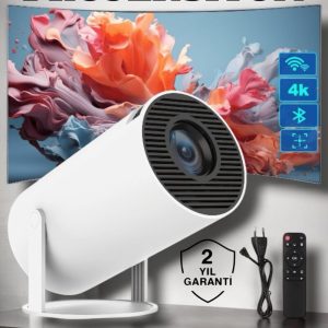 USB ve Kablosuz Bağlantı Özellikli 5000 Saat Ampul Ömürlü Projeksiyon