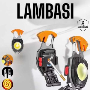 El Feneri Acil Işık Seti Tornavida Düdük Kapak Açma Kamp Lambası