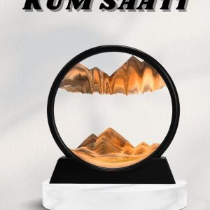 7 Inç Mavi Orta Boy Dekoratif Yuvarlak Şık Kum Tablosu Modern Dekoratif Süs