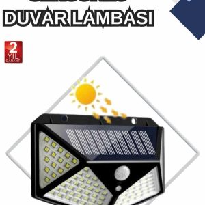 Bahçe Lambası Bahçe Aydınlatma Sensörlü Suya Dayanıklı 100 Led