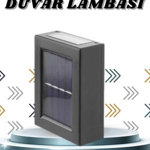 Solar Lamba Dekoratif Aplik Su Geçirmez Led Işıklı Duvar Lambası