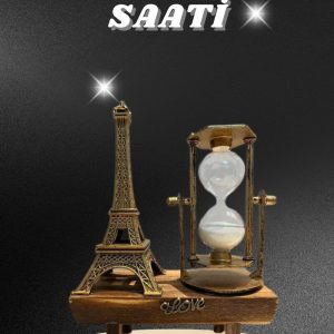 Masa Biblosu Dekoratif Süs Kum Saati Eyfel Kulesi Hediyelik Kum Saati
