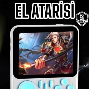 Mini Atari El Atarisi 3.5 inç Ekran Çift Konsol 666 Adet Retro Oyun Gameboy El Atarisi