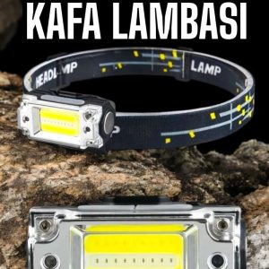 Kafa Lambası Kamp Feneri Balıkçı Feneri Başlıklı Suya Dayanıklı