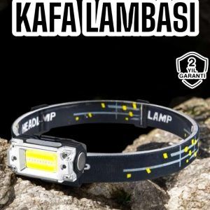 Kamp Feneri Balıkçı Feneri Başlıklı Suya Dayanıklı Kafa Lambası