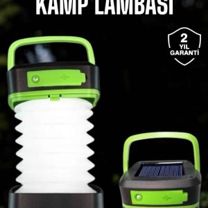 Led Lamba Kamp Lambası Hafif Taşınabilir Şarj Süreli Akordeon El Fenerli