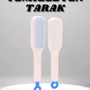 Silikon Yumuşak Sıkı Dişli Sihirli Geri Çekilebilir Tarak Kendini Temizleyen Saç Fırçası