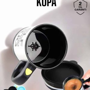 Yazılı Kupa Kendi Kendini Karıştıran Mikser Kupa Termos Bardak