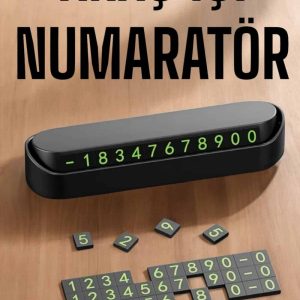 Araç İçi Numaratör Numaralık Torpido Üstü Açılır Kapanır Telefon Numarası Bırakma