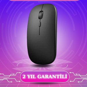 Kablosuz Mouse Fare Şarjlı Bluetooth Wireless Çift Modlu Sessiz