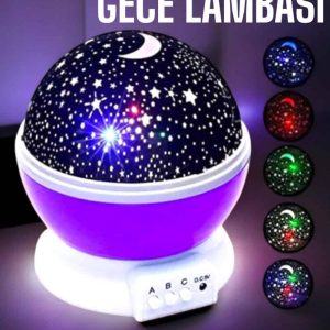Çocuklara Özel Yıldızlı Gece Lambası