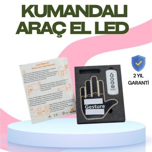 Yüksek Görünürlüklü Otomobil Jest Işığı – 3 Modlu LED Arka Cam Aksesuarı Pratik ve Eğlenceli