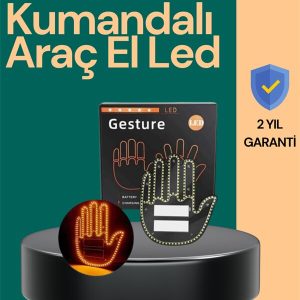 Kablosuz Kumandalı LED Jest Işığı – 3 Modlu Araba Arkası Mesaj Işığı 203 LED ile Yüksek Parlaklık