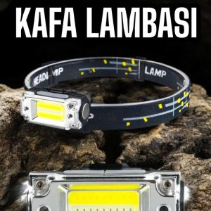 Kafa Lambası Led Fener Pratik Taşınabilir Ayarlanabilir USB Şarjlı
