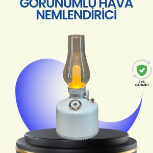 280 ml Tanklı Retro Gaz Lambası Difüzör USB Şarjlı Hava Nemlendirici