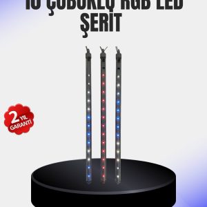 Dekoratif LED Meteor Işık 10’lu Çubuk Seti