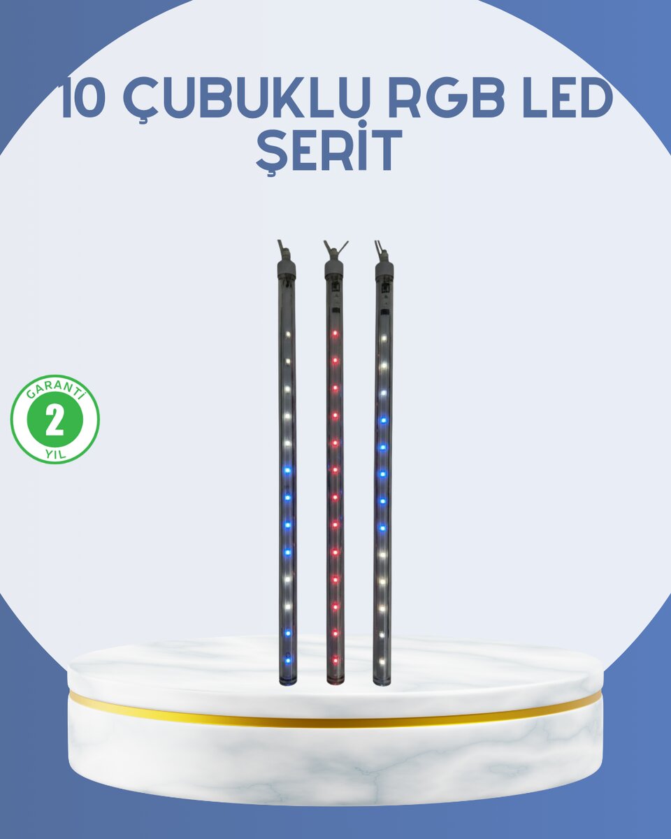 Dış Mekan LED Kayan Yıldız Işığı 10 Çubuk Aydınlatma