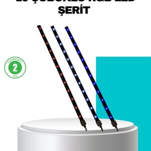 LED Meteor Yağmur Işığı 10 Adet Çubuk Kayan Yıldız Efektli