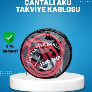 1200 Amper Akü Takviye Kablosu 2 Metre İzoleli Bakır Uçlu