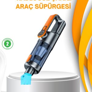 Kompakt Şarjlı El Süpürgesi Kuru ve Sıvı Temizlik 5 Aparatlı