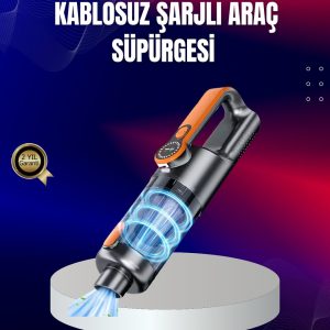 Taşınabilir Şarjlı El Süpürgesi Çok Yönlü Temizlik 5 Başlıklı Numaratör Hediyeli