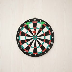 Ev ve Oyun Alanları İçin 15 İnç Dart Tahtası 4 Dart Oku Dahil