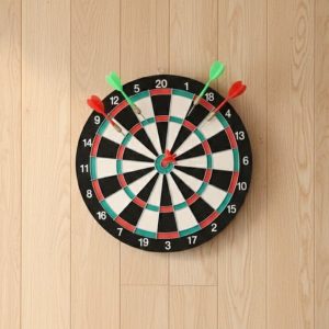 17 İnç Dart Tahtası Şık Tasarım Dayanıklı Yapı ve Dart Oku Hediyeli