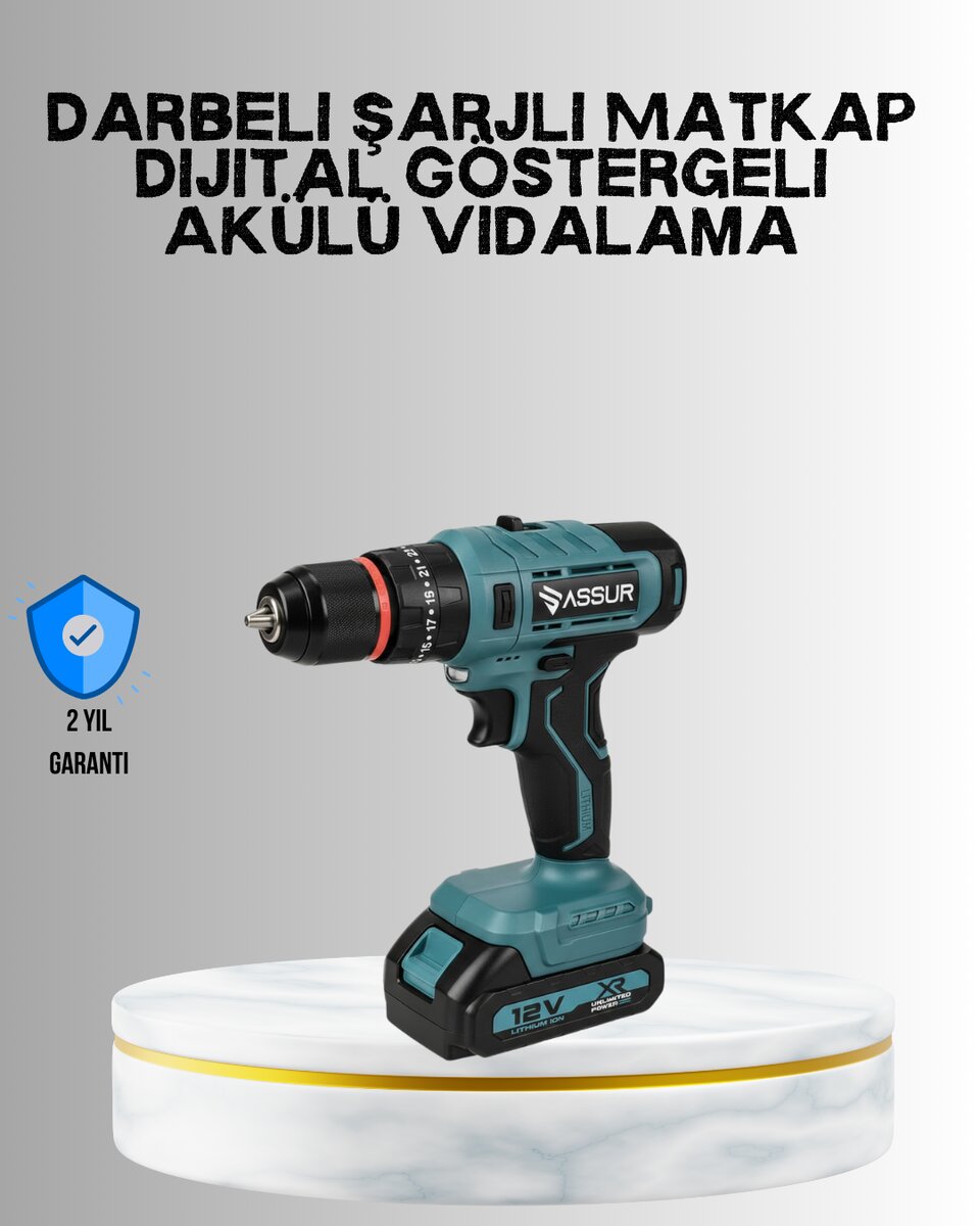 18 Parça Profesyonel Şarjlı Matkap Vidalama