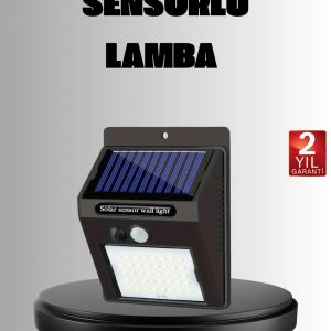 Solar LED Bahçe Aydınlatma – Hareket Sensörlü Güneş Paneliyle Şarj Olan IP65 Dayanıklı