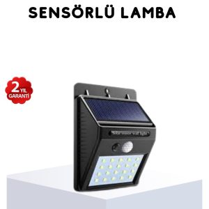 Solar Güneş Enerjili Hareket Sensörlü 4 Taraflı Bahçe Lambası – IP65 Su Geçirmez 100 LED