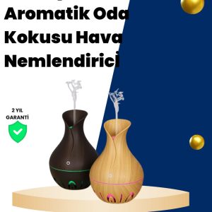 USB Şarjlı 7 Renk LED Işıklı Sessiz Çalışan Mini Hava Nemlendirici