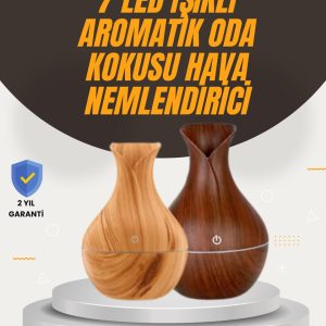 Aromaterapi Özellikli Ultrasonik Taşınabilir Oda ve Ofis Nemlendirici