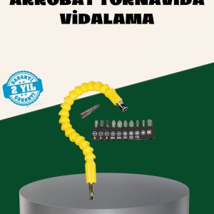 12 Parça Akrobat Bits Seti Çok Amaçlı Vidalama Dayanıklı Çelik