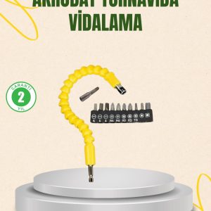 12 Parça Akrobat Vidalama Uç Seti Esnek Dar Alan Kullanım