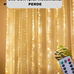 Uzaktan Kumandalı Perde Tipi Günışığı Peri Led Işık Dekorasyon