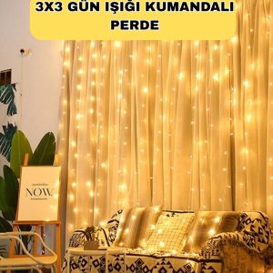 Zaman Ayarlı 8 Modlu Günışığı Perde Led Işık USB Çalışma