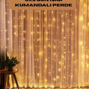 8 Fonksiyonlu Uzaktan Kumandalı Günışığı Perde Peri Led Dekoratif Işık